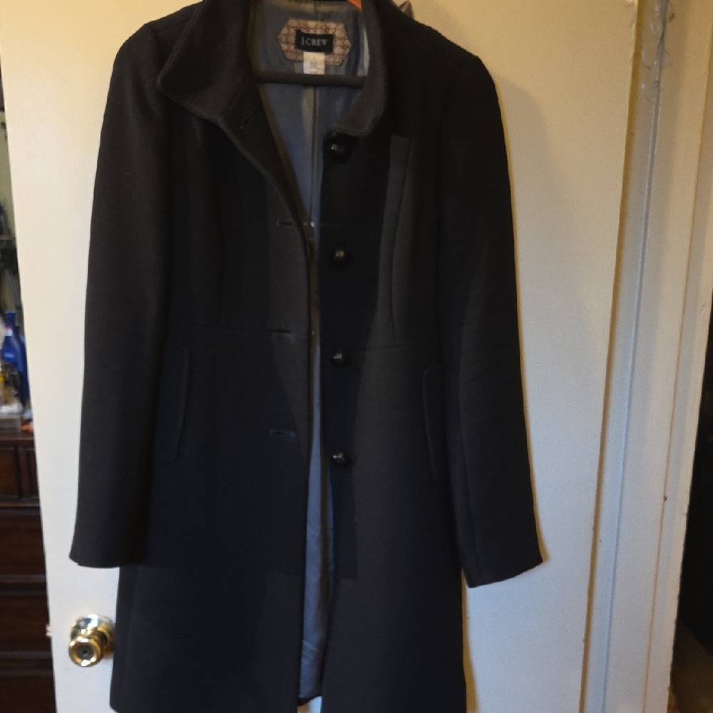 J. Crew Women's Classic Black Trench Coat
